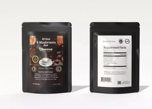 My Succas 9 Mushroom Blend Hot Cocoa - Organic - Image 3