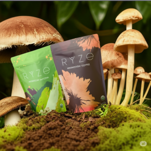 2 Pack Combo 2024 New RYZE Mushroom Coffee & RYZE Matcha