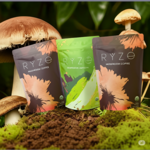 3 Pack Combo 2024 New RYZE Mushroom Coffee & RYZE Mushroom Matcha